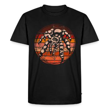 Tarentule rétro Arachnide Cadeau Araignée Animale - T-shirt Premium bio Homme - noir - Devant - Nico (187cm)