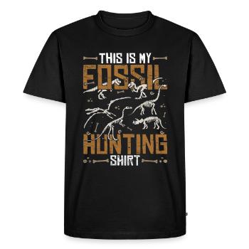 Ceci est ma paléontologie de chemise de chasse aux fossiles - T-shirt Premium bio Homme - noir - Devant - Nico (187cm)
