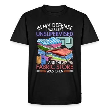 Knitting Seamstress Flower Sewing Machine Gift Sewing - Men's Premium Organic T-Shirt - black - Front - Nico (187cm)