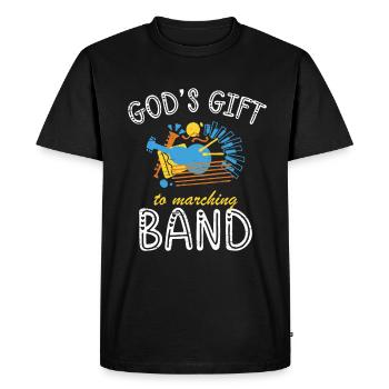 God's Gift To Marching Band Musical - Men's Premium Organic T-Shirt - black - Front - Nico (187cm)