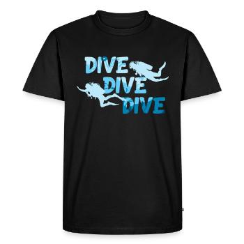 Plongée pour un plongeur sous-marin - T-shirt Premium bio Homme - noir - Devant - Nico (187cm)