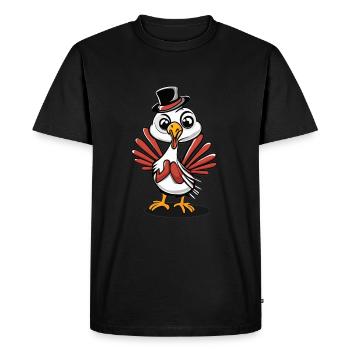 Thankful Happy Thanksgiving Thanksgiving - Men's Premium Organic T-Shirt - black - Front - Nico (187cm)
