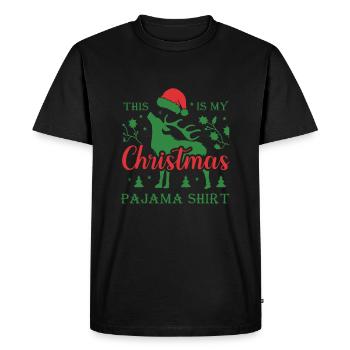 C’est ma chemise de pyjama de Noël hommes femmes - T-shirt Premium bio Homme - noir - Devant - Nico (187cm)