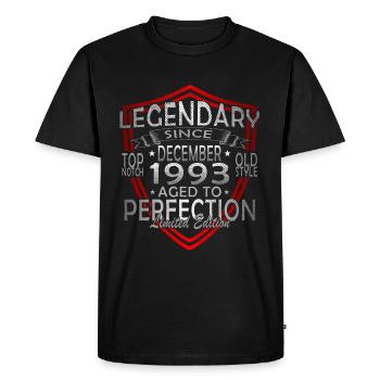Édition Limitée 30ème Anniversaire - Millésime 1993 - T-shirt Premium bio Homme - noir - Devant - Nico (187cm)