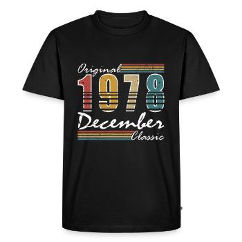 45e anniversaire cadeau 45e anniversaire 45e anniversaire 45e anniversaire 45e anniversaire - T-shirt Premium bio Homme - noir - Devant - Nico (187cm)