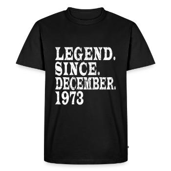 Original 1973 Vintage - 1973 Birthday Gift - Men's Premium Organic T-Shirt - black - Front - Nico (187cm)
