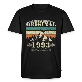 1993 Original - Made in 1993 - Limited Edition - Men's Premium Organic T-Shirt - black - Front - Nico (187cm)