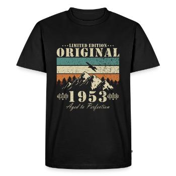 Année de construction 1953 | Édition limitée 1953 | Langue source - T-shirt Premium bio Homme - noir - Devant - Nico (187cm)