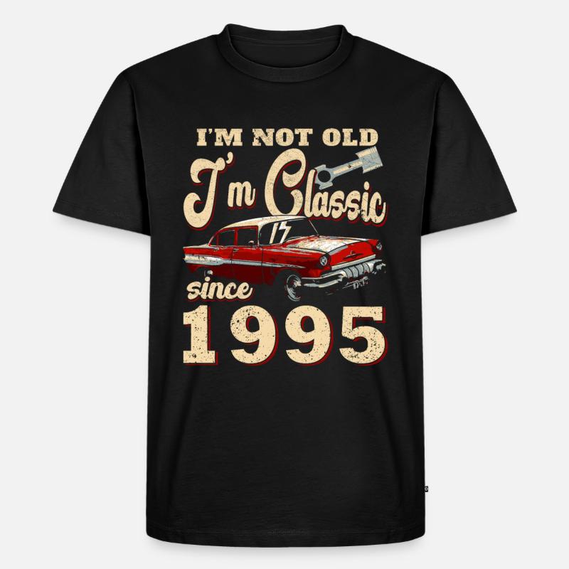 29E ANNIVERSAIRE OLDTIMER 1995 - T-shirt Premium bio Homme - noir