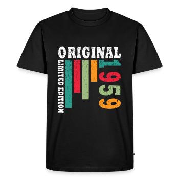 Vintage 1959 birthday - retro 1959 - Men's Premium Organic T-Shirt - black - Front - Nico (187cm)