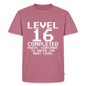 Level 16 Complete Gamer 16 Jahre Zocker - Männer Premium Bio T-Shirt - Mauve - Vorne - Nico (187cm)