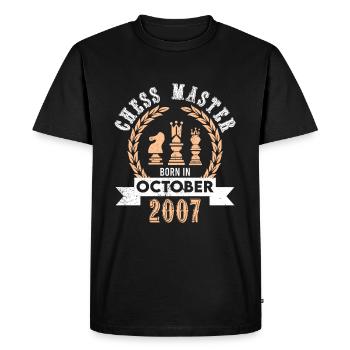 17th Birthday for Chess Players 2007 October - Men's Premium Organic T-Shirt - black - Front - Nico (187cm)