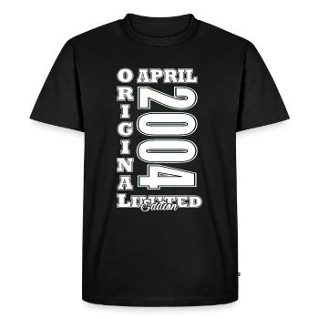 April 2004 April Anniversary 2004 April Original - Men's Premium Organic T-Shirt - black - Front - Nico (187cm)