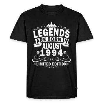 August 1994 Legend since August 1994 Vintage 1994 - Men's Premium Organic T-Shirt - black - Front - Nico (187cm)