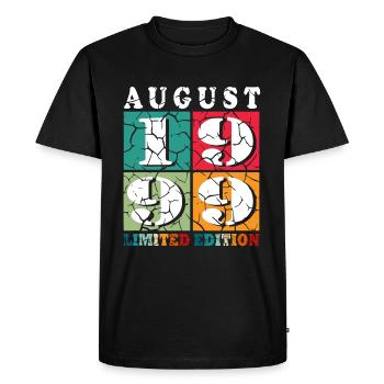 Anniversary August 1999 - Limited Edition August 1999 - Men's Premium Organic T-Shirt - black - Front - Nico (187cm)