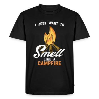 Camping Campfire Camping Camping Holidays - Men's Premium Organic T-Shirt - black - Front - Nico (187cm)