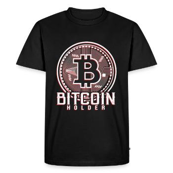 Cryptcurrency Daytrader Bitcoin Exchange Wallet - Men's Premium Organic T-Shirt - black - Front - Nico (187cm)