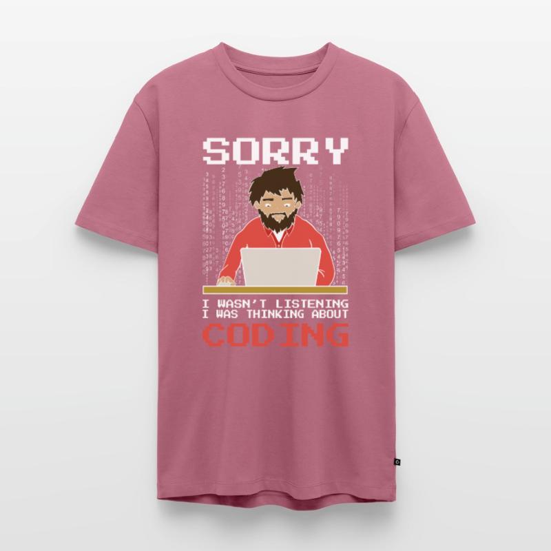 Programmierer Softwareentwickler Coder Sprüche Männer Premium Bio T-Shirt