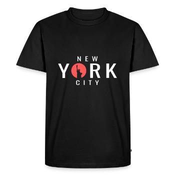 VILLE DE NEW YORK - T-shirt Premium bio Homme - noir - Devant - Nico (187cm)
