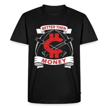 Crypto-monnaie Crypto-monnaie Crypto-monnaie - T-shirt Premium bio Homme - noir - Devant - Nico (187cm)