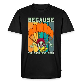 Parachutisme Saut Parachutisme - T-shirt Premium bio Homme - noir - Devant - Nico (187cm)