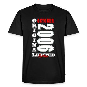 October 2006 Birthday Present October 2006 - Men's Premium Organic T-Shirt - black - Front - Nico (187cm)