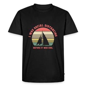 Sail Whisperer - Men's Premium Organic T-Shirt - black - Front - Nico (187cm)