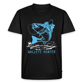 Predator Angler Gift Zander Pike Perch Fish - Men's Premium Organic T-Shirt - black - Front - Nico (187cm)