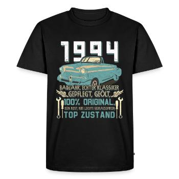 Vintage Car Year 1994 Vintage Birthday Gift - Men's Premium Organic T-Shirt - black - Front - Nico (187cm)