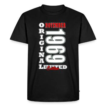 November 1969 Birthday Gift November 1969 - Men's Premium Organic T-Shirt - black - Front - Nico (187cm)