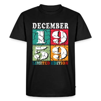 Anniversaire Décembre 1959 L’Original 1959 - T-shirt Premium bio Homme - noir - Devant - Nico (187cm)