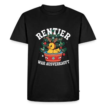 Le renne était épuisé - joyeux Noël - T-shirt Premium bio Homme - noir - Devant - Nico (187cm)