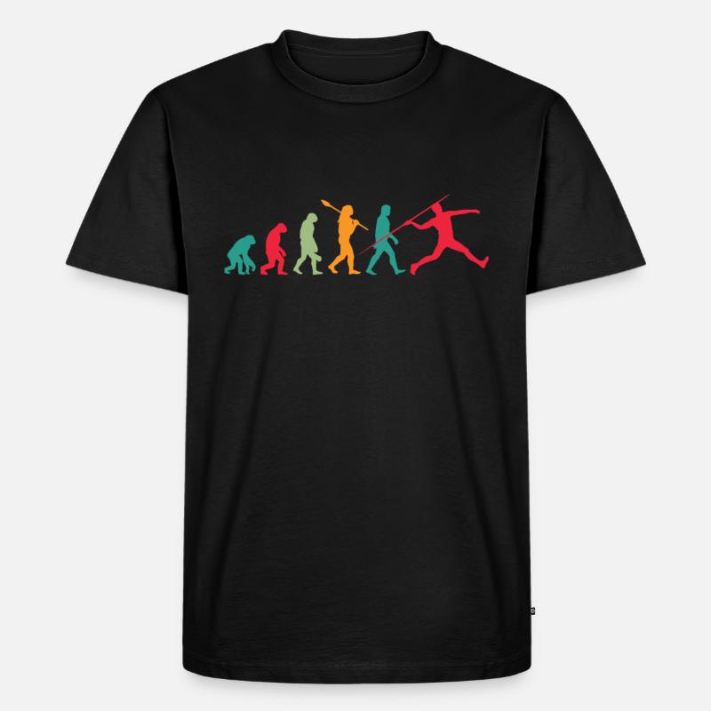 Lancer du javelot Evolution - T-shirt Premium bio Homme - noir