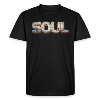 Âme vintage - T-shirt Premium bio Homme - noir - Devant - Nico (187cm)