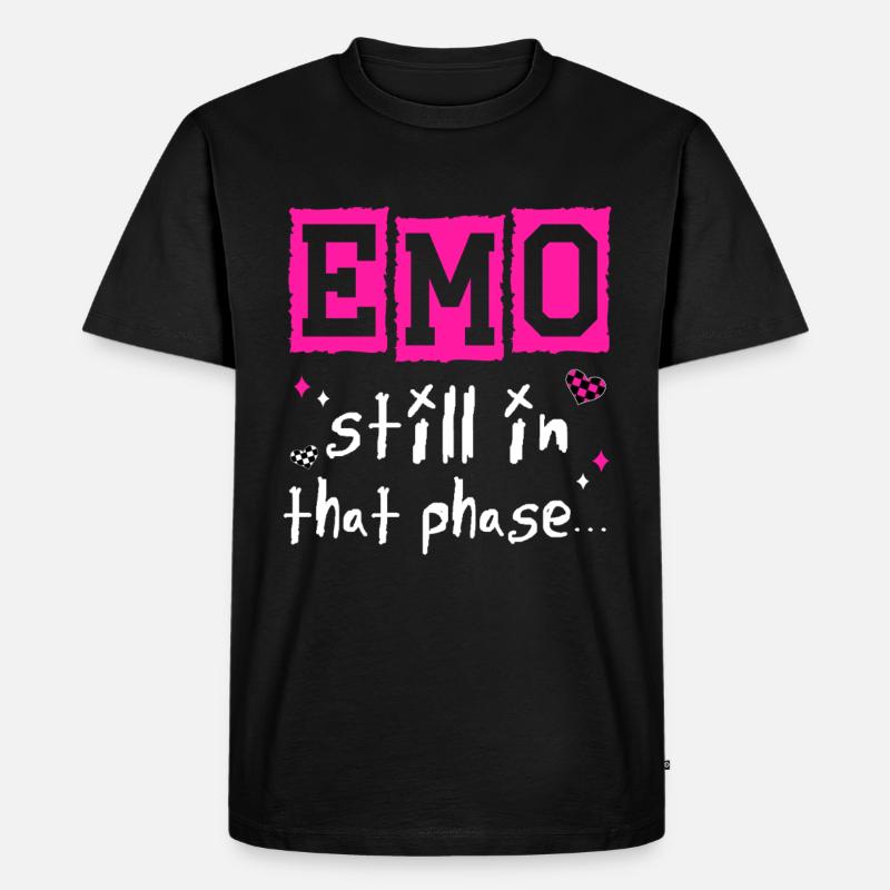 Emo - Still in that phase - Männer Premium Bio T-Shirt - Schwarz
