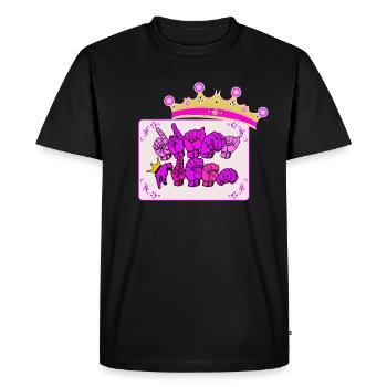 DRAMA Queen - Langue des signes - dgs-streetwear - T-shirt Premium bio Homme - noir - Devant - Nico (187cm)