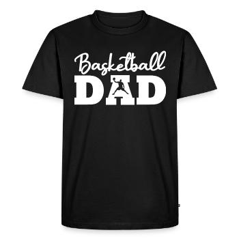 Humour cadeau père de basket-ball - T-shirt Premium bio Homme - noir - Devant - Nico (187cm)