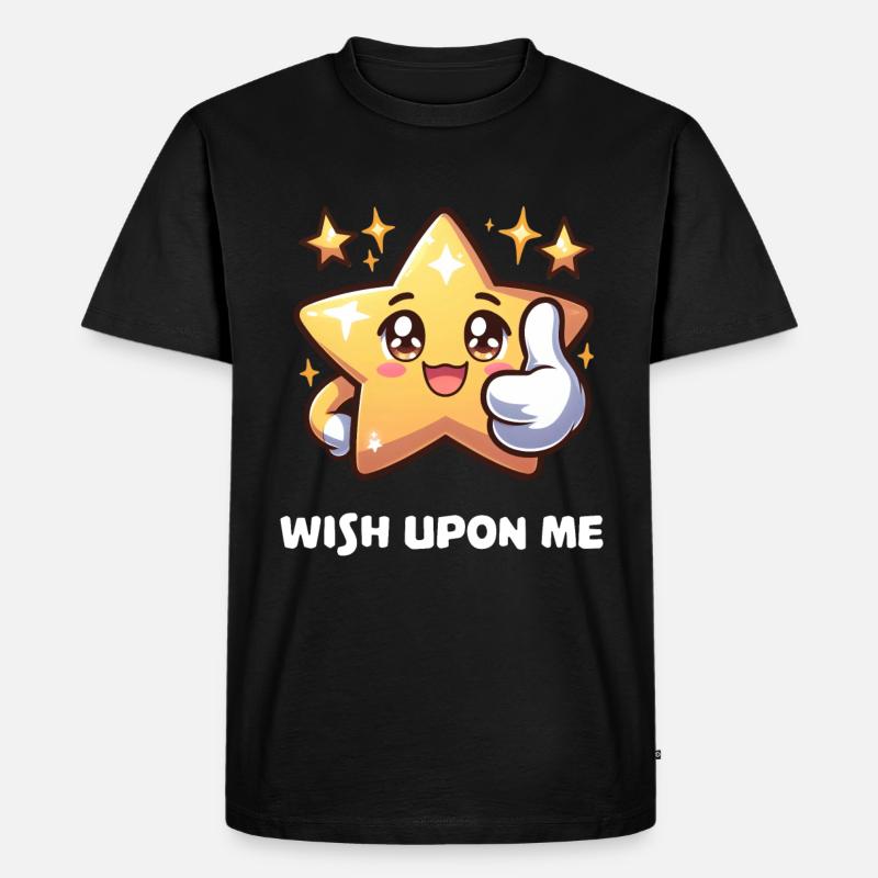 Wish upon me - Männer Premium Bio T-Shirt - Schwarz