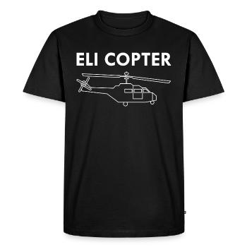 Eli copter Agent Helicopter Mossad Israel - Men's Premium Organic T-Shirt - black - Front - Nico (187cm)