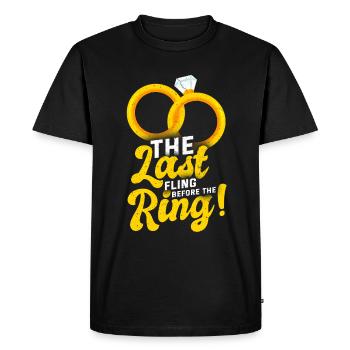 célibataire - T-shirt Premium bio Homme - noir - Devant - Nico (187cm)