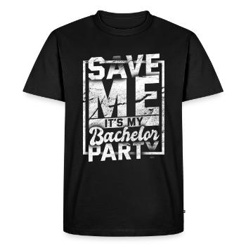 Bachelor Party Mariage Bachelorette Party - T-shirt Premium bio Homme - noir - Devant - Nico (187cm)