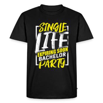 Bachelor Party Mariage Bachelorette Party - T-shirt Premium bio Homme - noir - Devant - Nico (187cm)