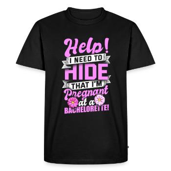 Bachelor Party Mariage Bachelorette Party - T-shirt Premium bio Homme - noir - Devant - Nico (187cm)