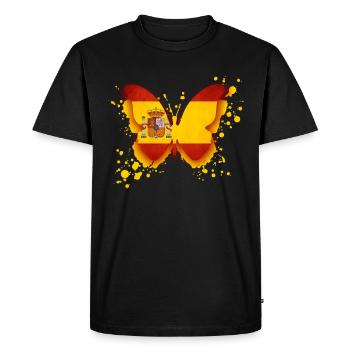 Drapeau Espagne - T-shirt Premium bio Homme - noir - Devant - Nico (187cm)