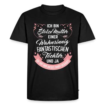 mummy - Men's Premium Organic T-Shirt - black - Front - Nico (187cm)