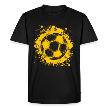 Football football jouer joueur de football cadeau - T-shirt Premium bio Homme - noir - Devant - Nico (187cm)