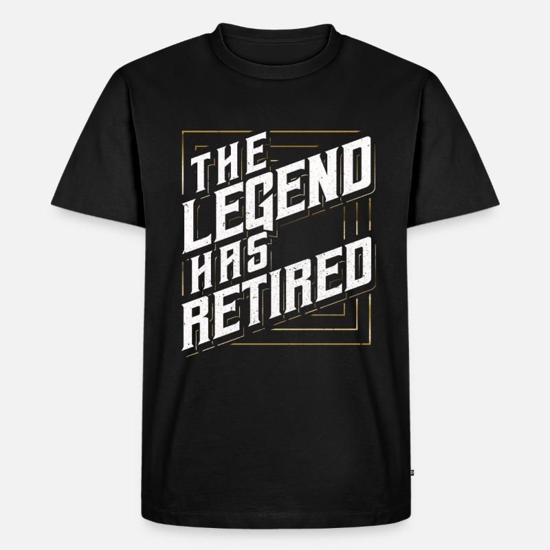 Rente - Männer Premium Bio T-Shirt - Schwarz