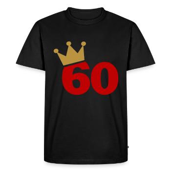 60th birthday - Men's Premium Organic T-Shirt - black - Front - Nico (187cm)