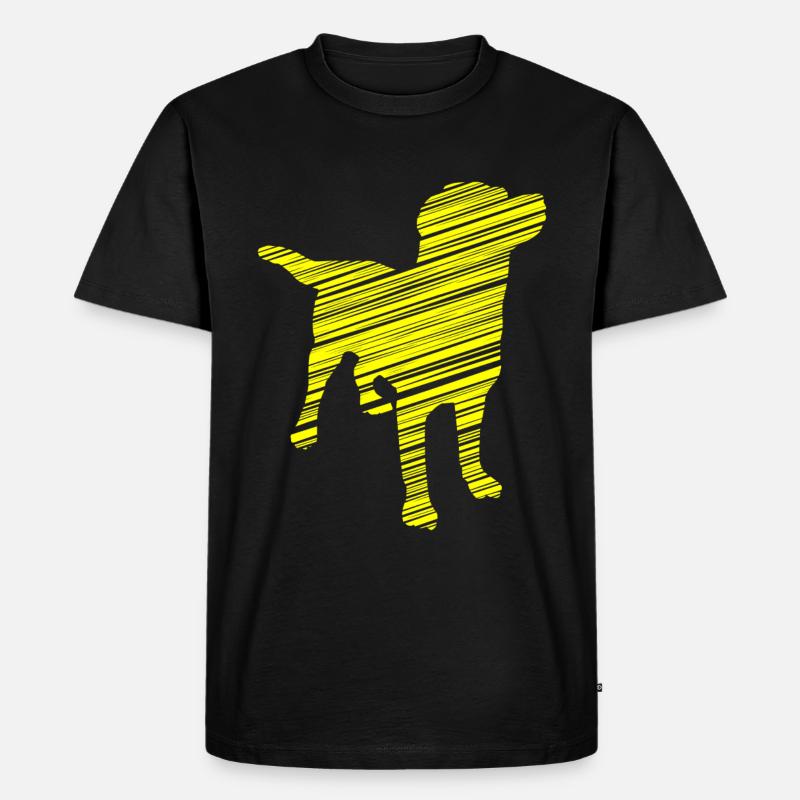 Hund - Männer Premium Bio T-Shirt - Schwarz