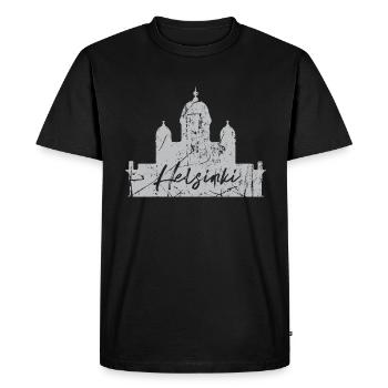Helsinki - T-shirt Premium bio Homme - noir - Devant - Nico (187cm)